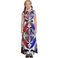 The Grateful Dead Kids  Satin Sleeveless Maxi Dress by Grandong