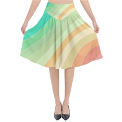 Arrangement-aesthetics-aesthetic Flared Midi Skirt by Bedest