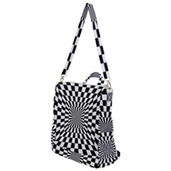 Optical-illusion-chessboard-tunnel Crossbody Backpack by Bedest