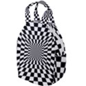 Optical-illusion-chessboard-tunnel Travel Backpack View1