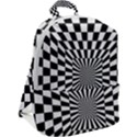 Optical-illusion-chessboard-tunnel Zip Up Backpack View2