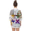 Mathematics Formula Physics School Half Sleeve Chiffon Kimono View2