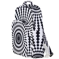 Starburst-sunburst-hypnotic Double Compartment Backpack by Bedest