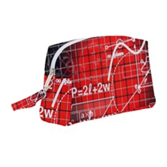 Geometry-mathematics-cube Wristlet Pouch Bag (medium) by Bedest