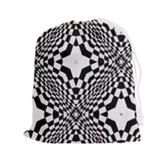 Tile-repeating-pattern-texture Drawstring Pouch (2xl) by Bedest