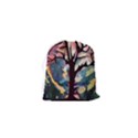 Tree-moon-night-sky-landscape Drawstring Pouch (XS) View2