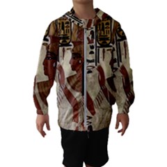 Hieroglyphics-goddess-queen Kids  Hooded Windbreaker by Bedest