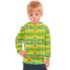 Birds-beach-sun-abstract-pattern Kids  Hooded Pullover by Bedest