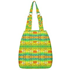 Birds-beach-sun-abstract-pattern Center Zip Backpack by Bedest