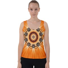 Abstract-kaleidoscope-colorful Velvet Tank Top by Bedest
