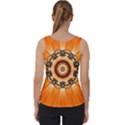 Abstract-kaleidoscope-colorful Velvet Tank Top View2