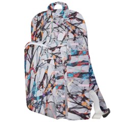 Forest-abstract-artwork-colorful Double Compartment Backpack by Bedest