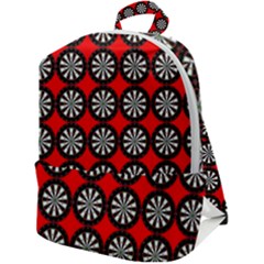 Darts-dart-board-board-target-game Zip Up Backpack by Bedest