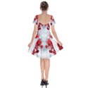 Christmas-background-tile-gifts Short Sleeve Bardot Dress View2