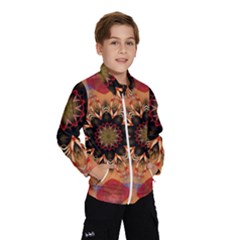 Abstract-kaleidoscope-design Kids  Windbreaker by Bedest