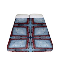 Pattern-cross-geometric-shape Fitted Sheet (full/ Double Size) by Bedest