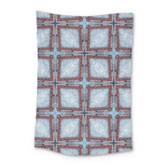 Pattern-cross-geometric-shape Small Tapestry by Bedest