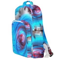 Abstract-kaleidoscope-pattern Double Compartment Backpack by Bedest