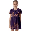 Skyscraper Town Urban Towers Kids  Asymmetric Collar Dress View1