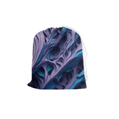 Abstract Trims Drawstring Pouch (medium) by pakminggu
