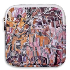 Pour Blend Smudged  Mini Square Pouch by kaleidomarblingart