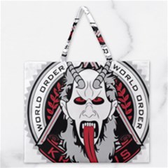 Krampus Zipper Large Tote Bag by Cowasu