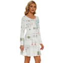 Circuits-electronics-atmel Long Sleeve Wide Neck Velvet Dress View3