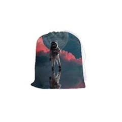 Astronaut-moon-space-nasa-planet Drawstring Pouch (small) by Cowasu