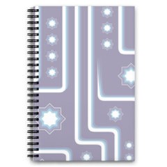 Pattern-non-seamless-background 5 5  X 8 5  Notebook by Cowasu