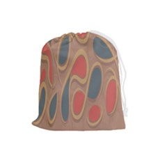 Background-abstract-non-seamless Drawstring Pouch (large) by Cowasu
