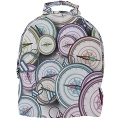 Compass-direction-north-south-east Mini Full Print Backpack by Cowasu