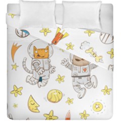 Astronaut-dog-cat-clip-art-kitten Duvet Cover Double Side (king Size) by Sarkoni