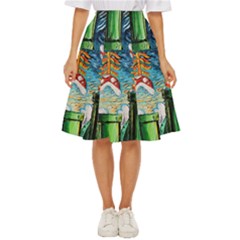 Game Starry Night Doctor Who Van Gogh Parody Classic Short Skirt by Sarkoni