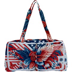 America Pattern Multi Function Bag by Valentinaart