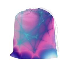 Geometry Abstract Pattern Hypercube Drawstring Pouch (2xl) by Bangk1t