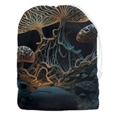 Forest Mushroom Wood Drawstring Pouch (3xl) by Bangk1t