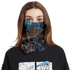 Forest Mushroom Wood Face Covering Bandana (two Sides) by Bangk1t
