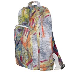 Abstract Background Pattern Double Compartment Backpack by Bedest