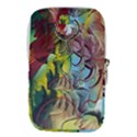 Detail Of A Bright Abstract Painted Art Background Texture Colors Waist Pouch (Small) View2