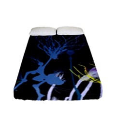 Art Design Graphic Neon Tree Artwork Fitted Sheet (full/ Double Size) by Bedest