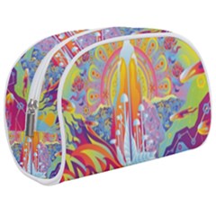 Multicolored Optical Illusion Painting Psychedelic Digital Art Make Up Case (medium) by Bedest