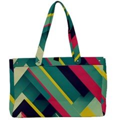 Abstract Geometric Design Pattern Canvas Work Bag by Bedest