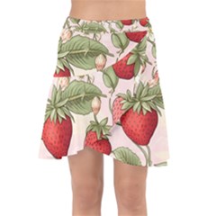 Strawberry Fruit Wrap Front Skirt by Bedest