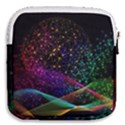 Particles Waves Line Multicoloured Mini Square Pouch View2