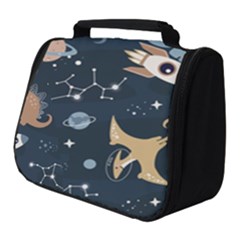 Space Theme Art Pattern Design Wallpaper Full Print Travel Pouch (small) by Proyonanggan