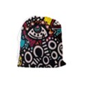 Multicolored Abstract Painting Colorful Drawstring Pouch (Large) View2