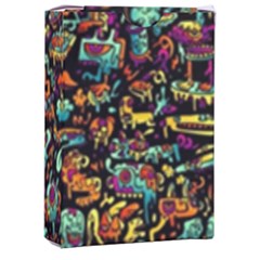 Multicolored Doodle Abstract Colorful Multi Colored Playing Cards Single Design (rectangle) With Custom Box by Grandong