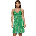 Golf Course Par Golf Course Green V-Neck Pocket Summer Dress  View1