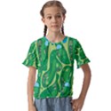 Golf Course Par Golf Course Green Kids  Cuff Sleeve Scrunch Bottom T-Shirt View1