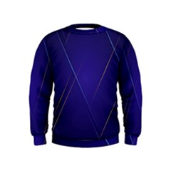 Blue Abstraction Background, Material Design, Paper Kids  Sweatshirt by nateshop